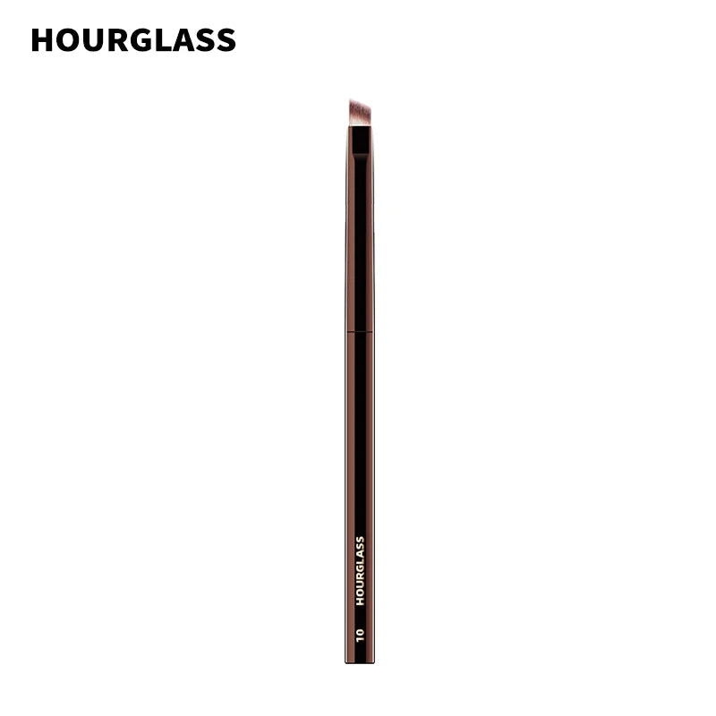 Hourglass Makeup Brush- No.10 Angled Eyeliner/ Eyebrow Brush Soft and Skin-friendly Fiber Hair Fashion Design Single Eye Brush Nanasbeautyholic