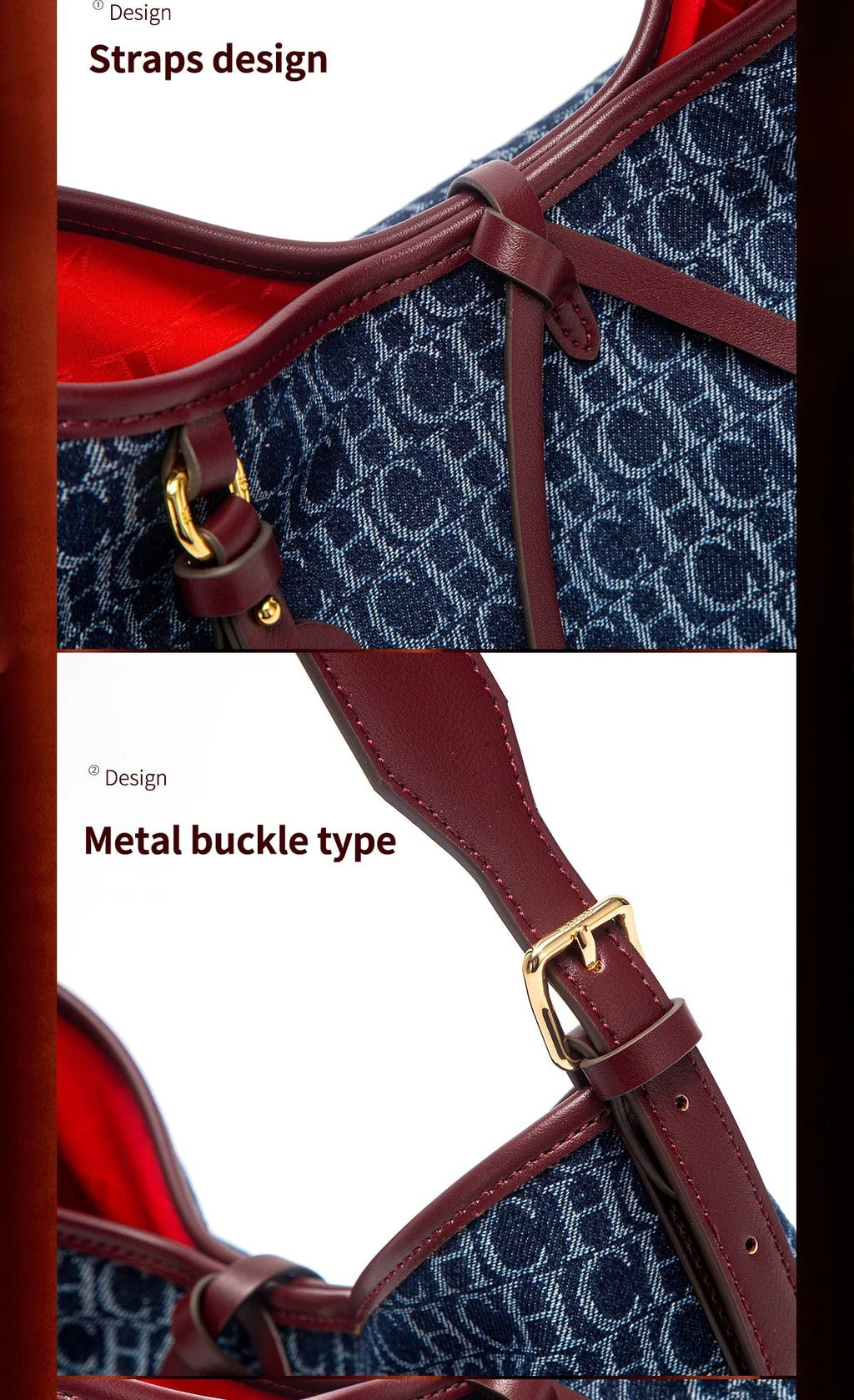 Women's Tote Bag 2025 New Wine Red Mother and Child Bag Leisure Vacation Handbag Nanasbeautyholic