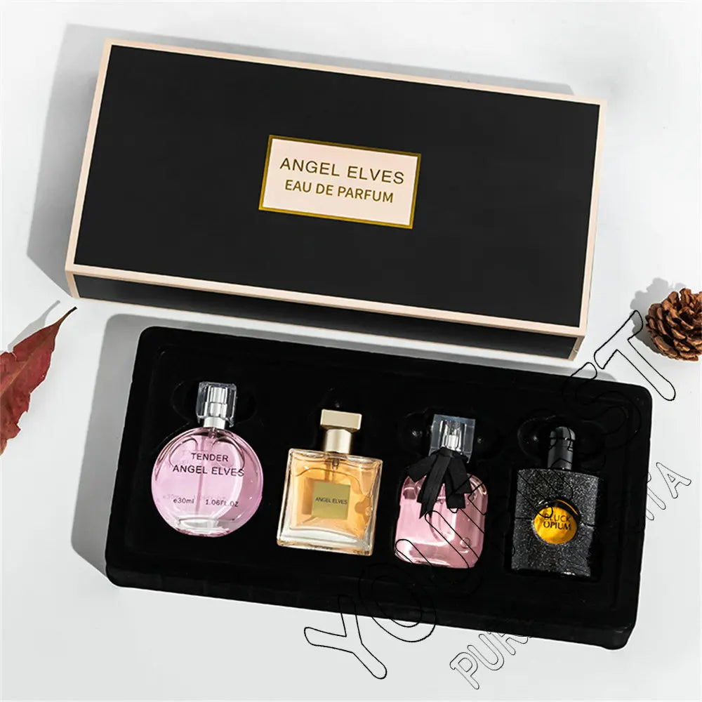 High Quality Perfume Women 120ml Perfumes Feminino Gift Box 4Pcs Set Parfum Femme Lasting Fragrance Floral Fruity Scent Spray Nanasbeautyholic