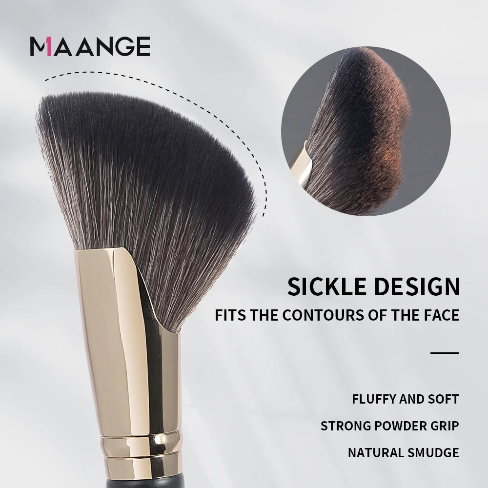 MAANGE Dense Blush Bronzer Brush Angled Makeup Brush Premium