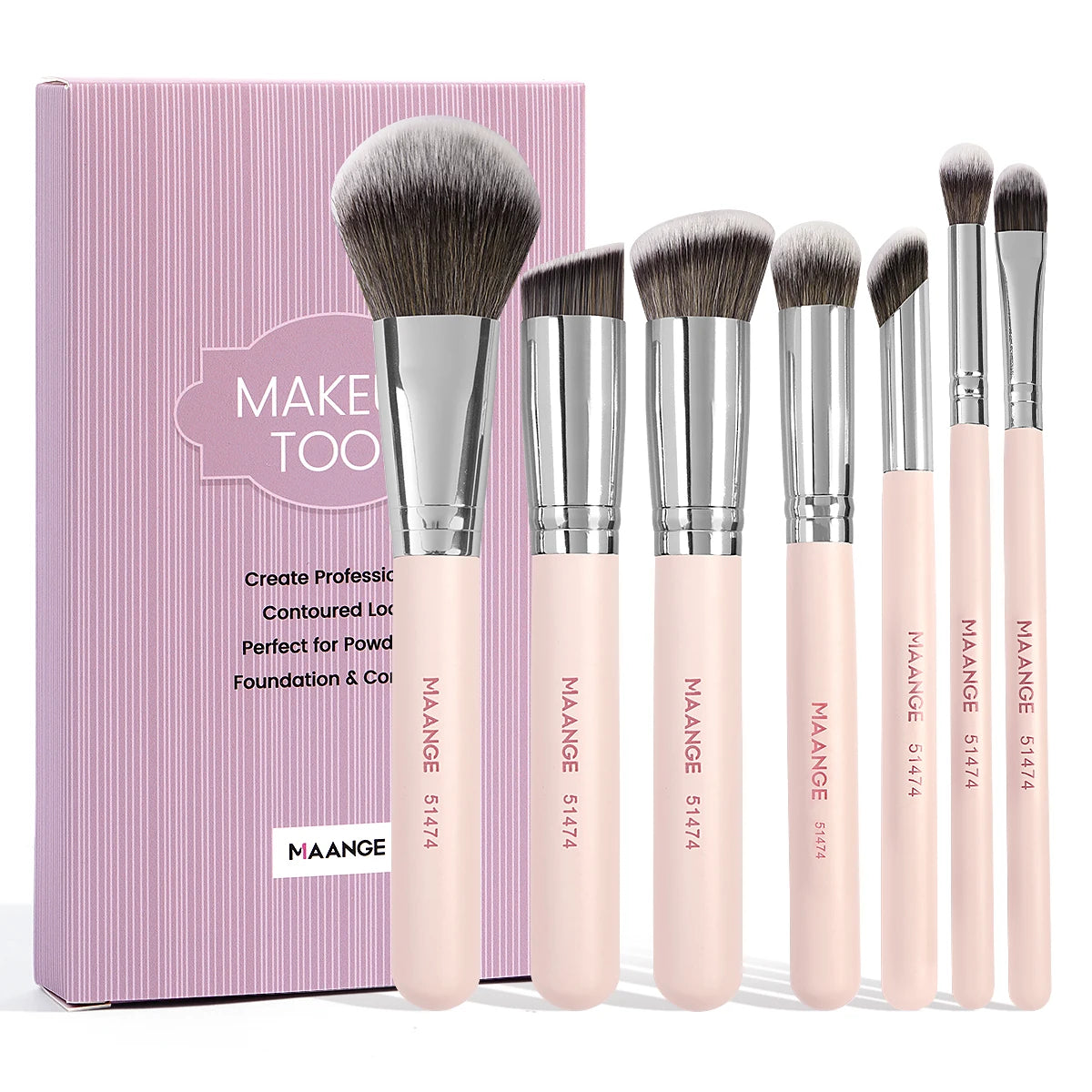 MAANGE 7PCS Makeup Brush Set