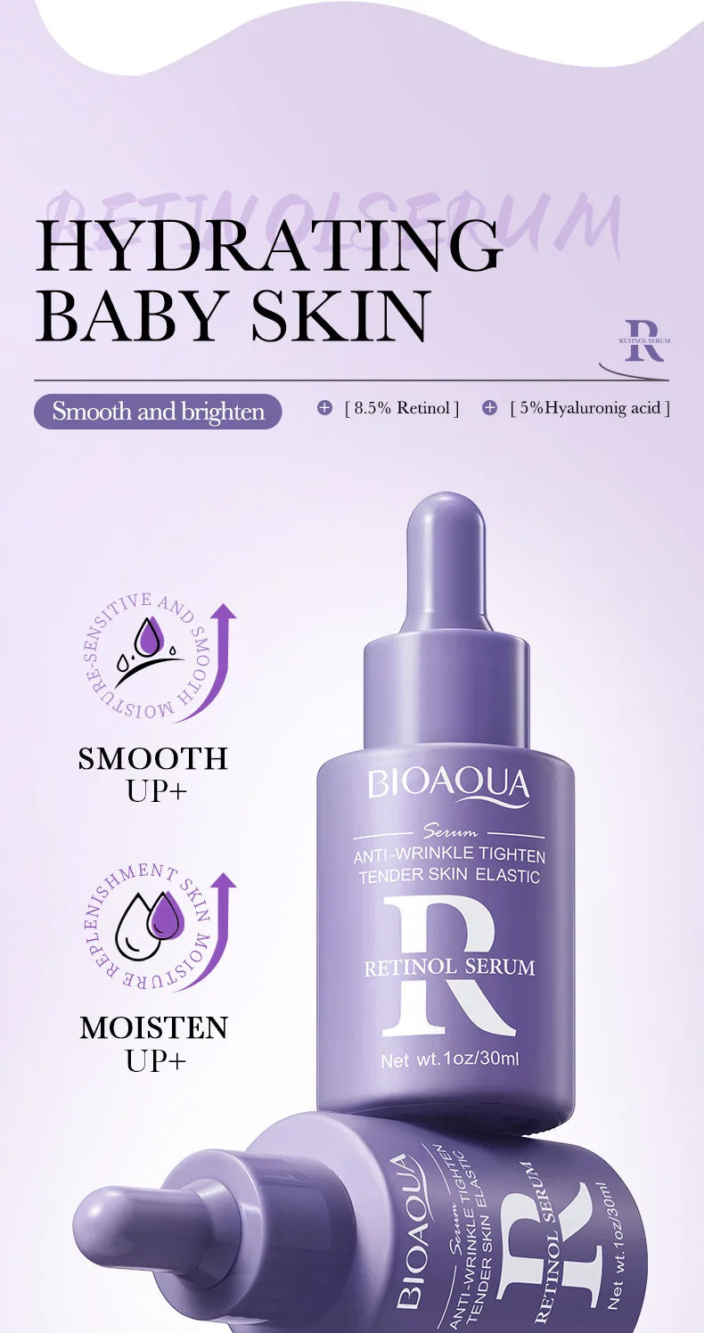 BIOAQUA Vitamin C Skin Care Kit Moisturizing Face Serum Anti-Aging Anti Dark Circles Eye Cream Facial Eyes Travel Size Skin Care Nanasbeautyholic
