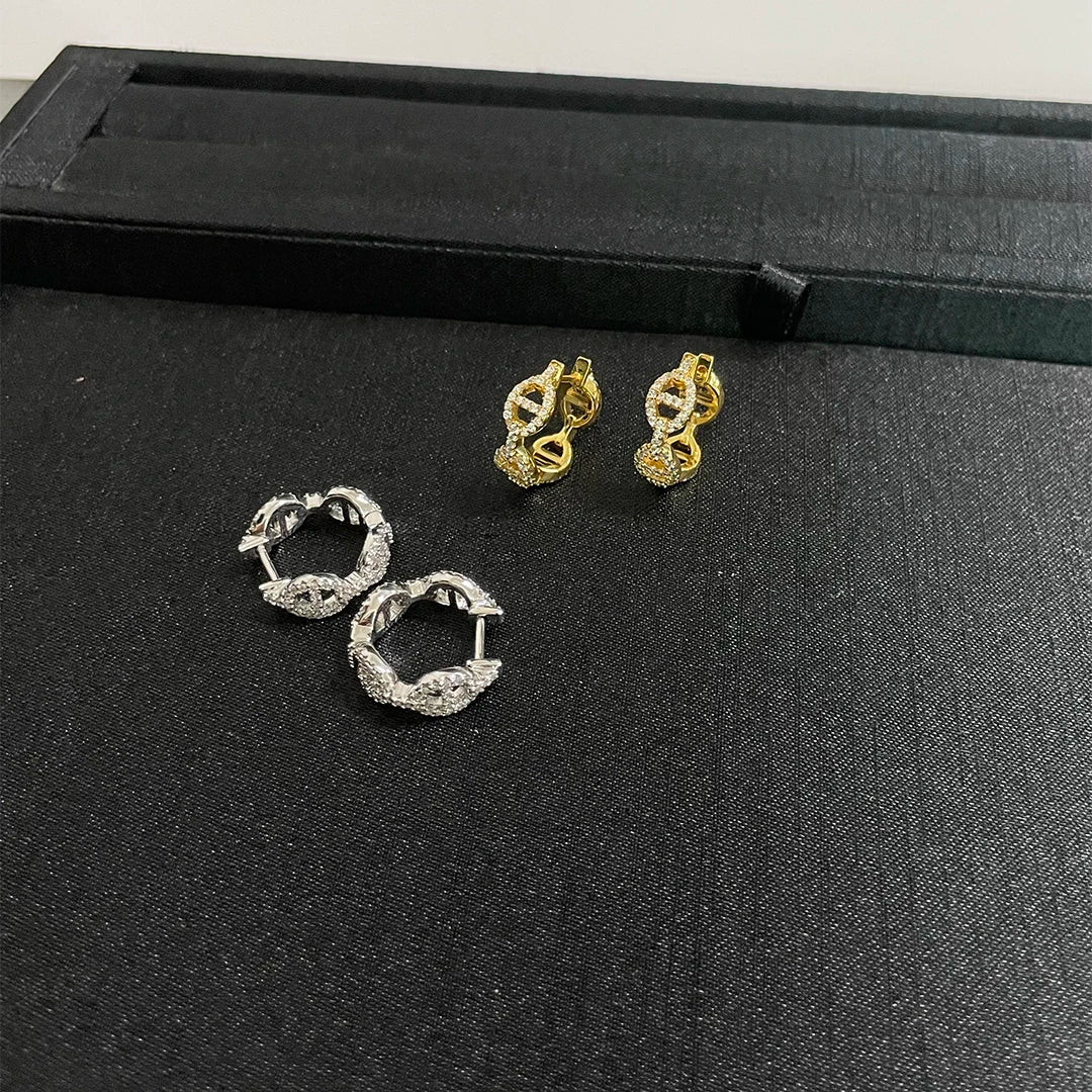 Luminous Sterling Silver Stud Earrings — Timeless Elegance for Every Precious Moment