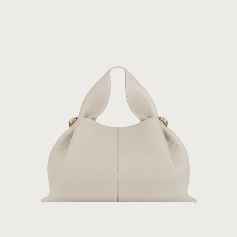 Genuine Leather Cloud Bag – Soft Dumpling Crossbody & Shoulder Tote