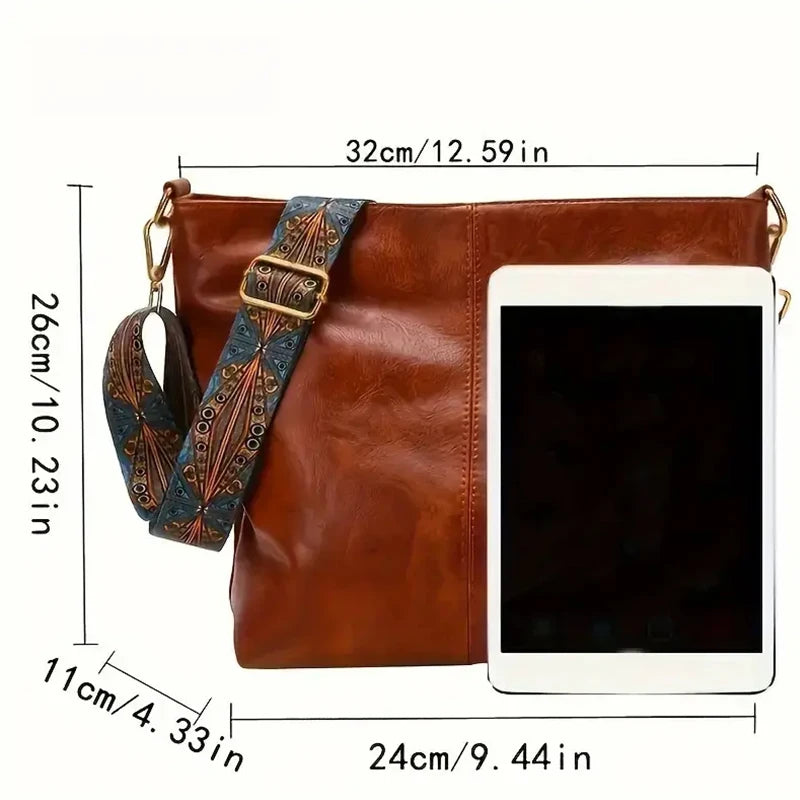 Women's Solid Color Tote Bag — Casual Zipper Shoulder & Crossbody Bag for Daily Commute