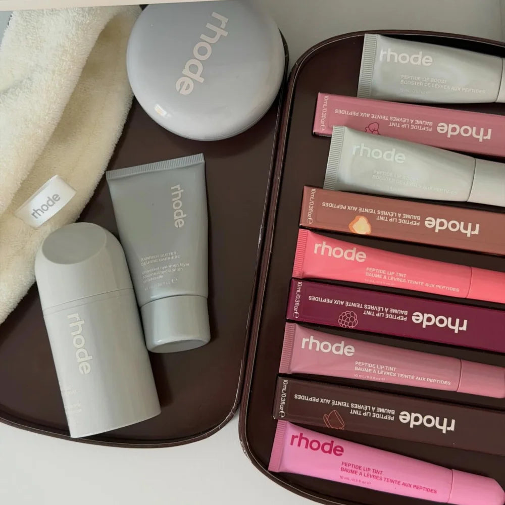 Rhode Peptide Lip Gloss, Glazing Fluid & Barrier Butter Skincare