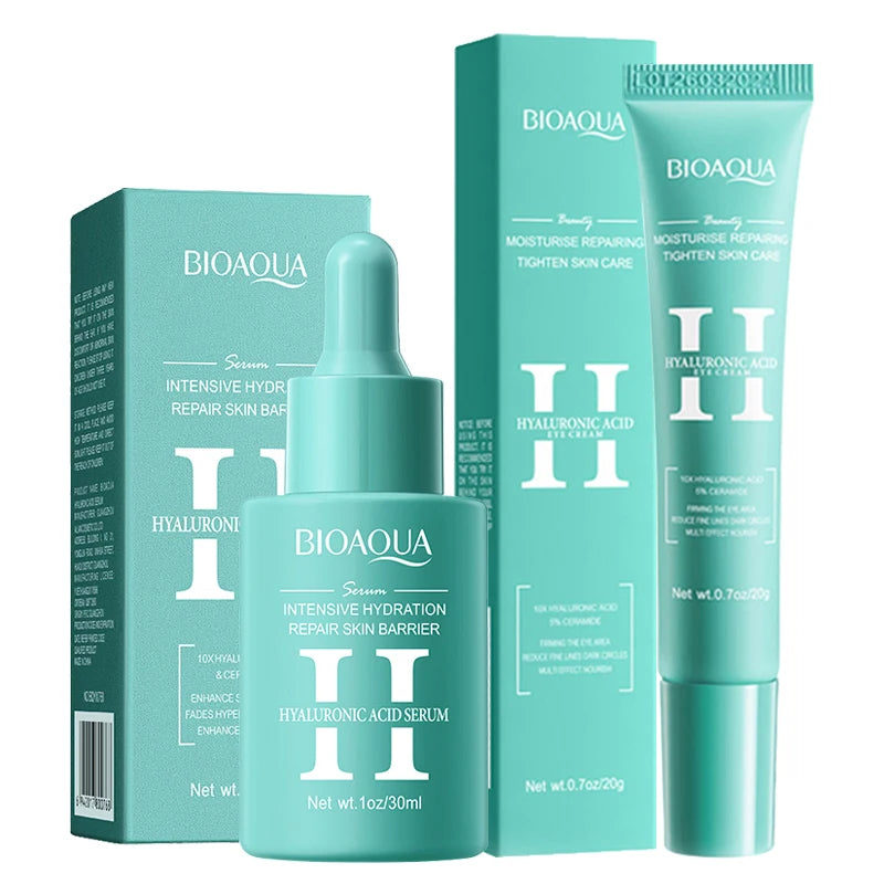 BIOAQUA Vitamin C Skin Care Kit Moisturizing Face Serum Anti-Aging Anti Dark Circles Eye Cream Facial Eyes Travel Size Skin Care Nanasbeautyholic