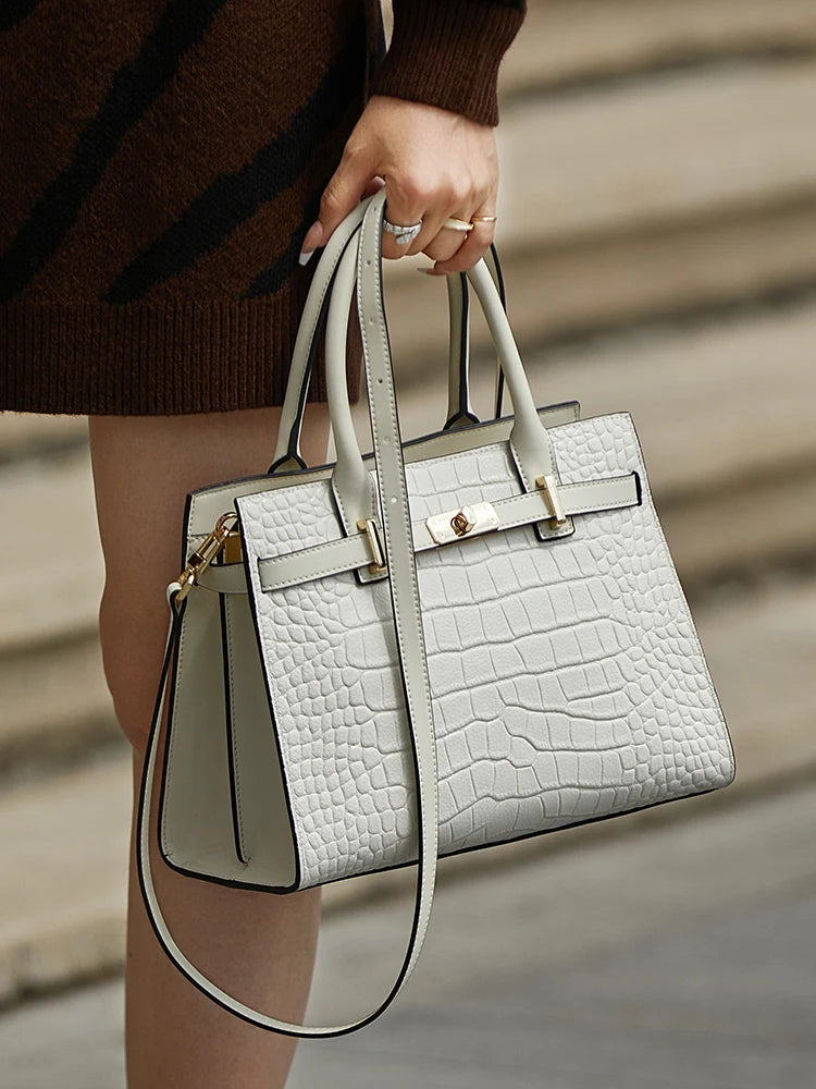 Hot ZOOLER Fashion Woman Bag Full Genuine Leather Shoulder Bags for Businesswomen Real Cow Handbags Purses Bolsa Feminina #wg383 Nanasbeautyholic