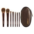 Hourglass Mini 7-Piece Professional Makeup Brush Set – Portable Eyeshadow, Blush & Powder Brushes with Soft Natural Hair
