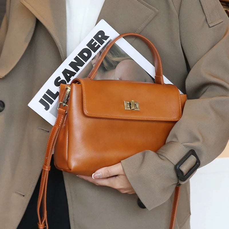 Malluo Women's Cow Genuine Leather Shoulder Bag