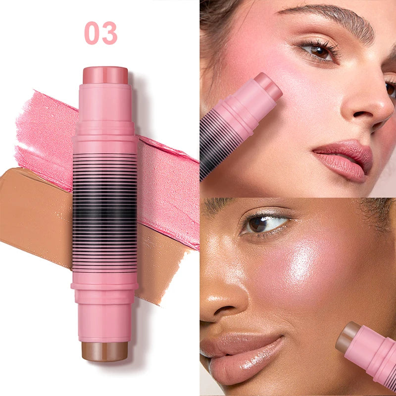 6-Shade Blush & Contour Cream Stick – Waterproof Concealer & Highlighter for a Flawless Finish