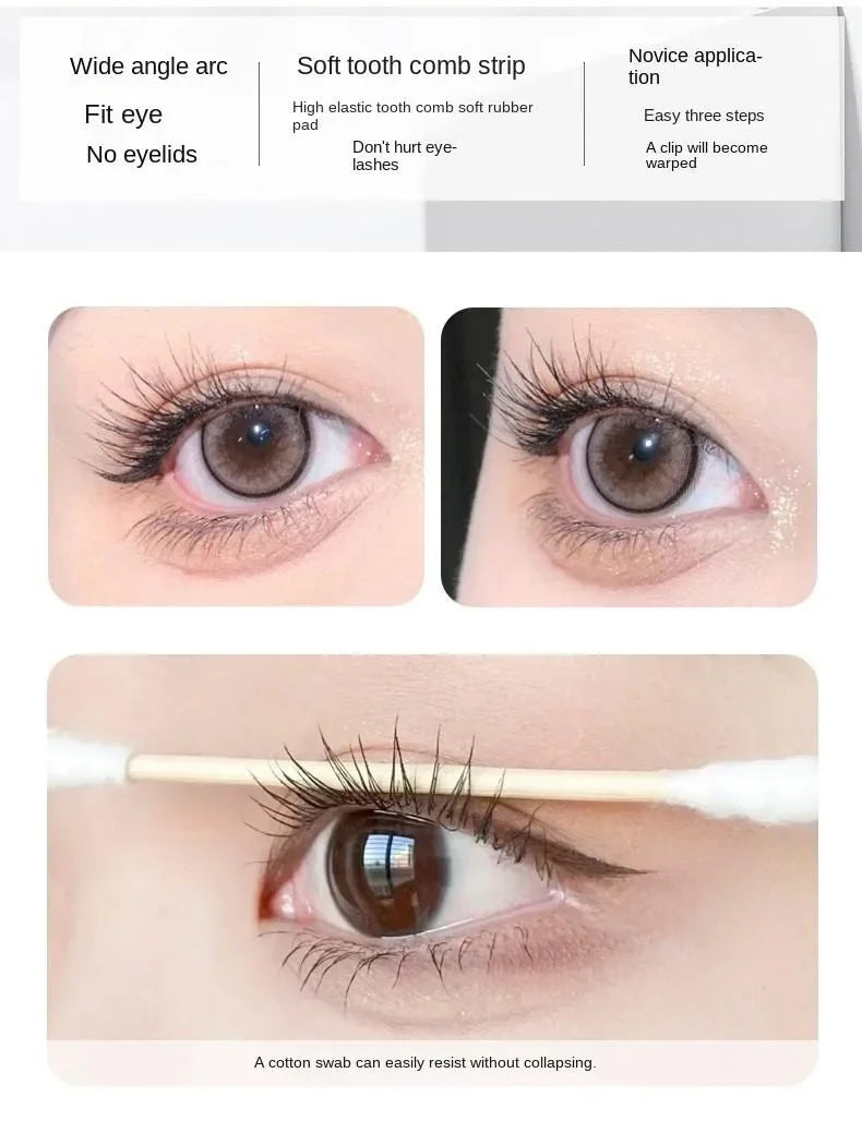 Eyelash Curler with Comb | Wide & Partial Clip | Waterproof Long-Lasting Curl