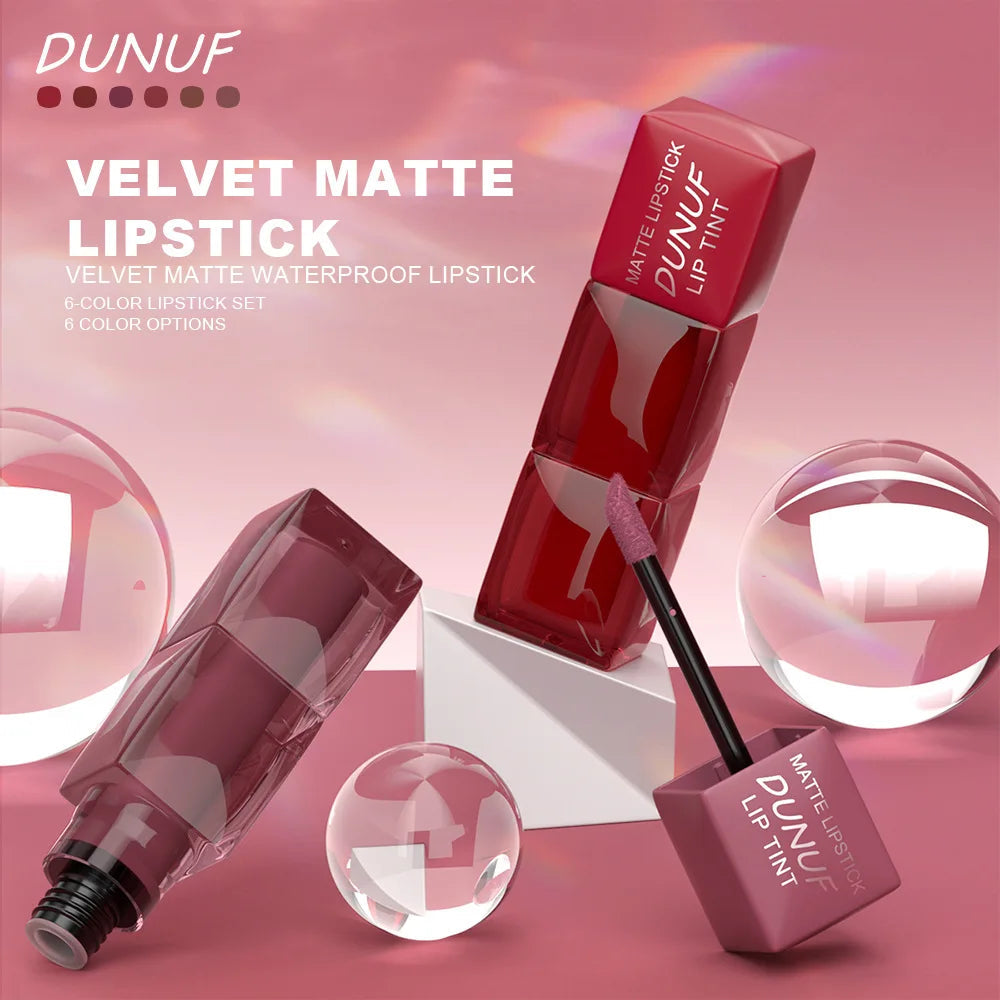 Matte Liquid Lipstick Set Waterproof Smudge Proof Moisturizing Lip Gloss Long Wearing Velvet Tint Makeup Collection Nanasbeautyholic
