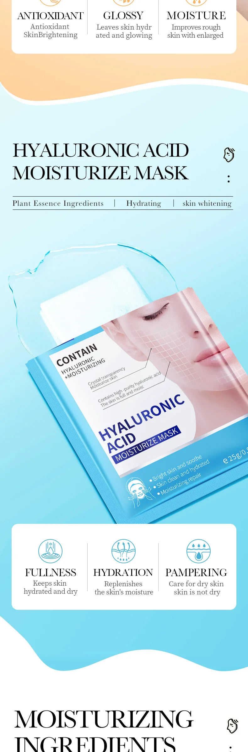 15pcs BIOAQUA Retinol Collagen Facial Masks Firming Moisturizing Nourishing Hydrating Face Mask Facial Skin Care Products Nanasbeautyholic