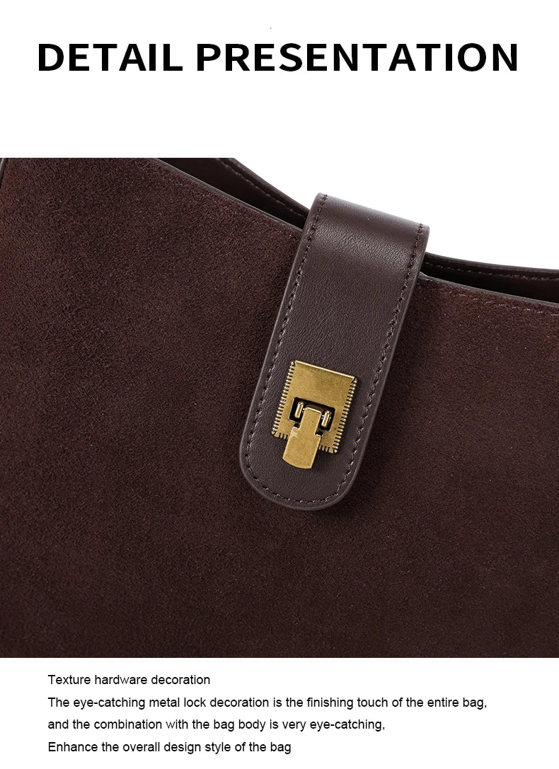 Genuine Cowhide Leather Shoulder Bag – Soft, Structured & Timeless