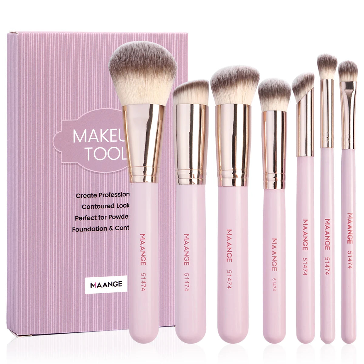 MAANGE 7PCS Makeup Brush Set