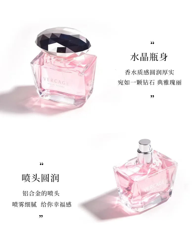 50ML Osmanthus Peony and Pomegranate Fragrance Perfume for Women Crystal Diamond Series Light and Elegant Scent Parfum Nanasbeautyholic