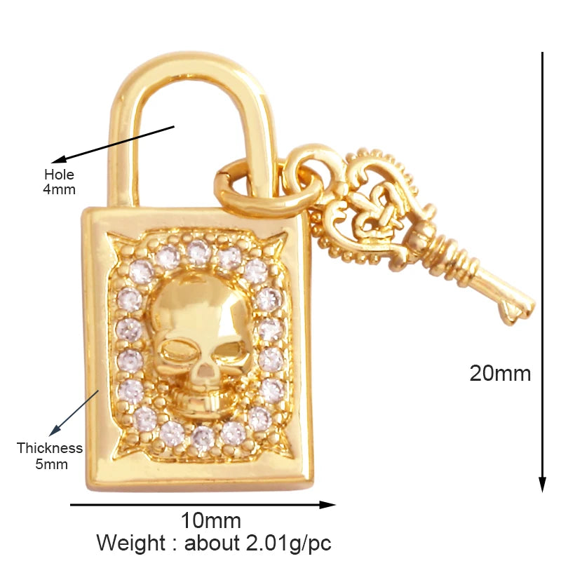 18K Gold Plated Rainbow Enamel Charm Pendant for DIY Jewelry Making – Necklace & Bracelet Findings