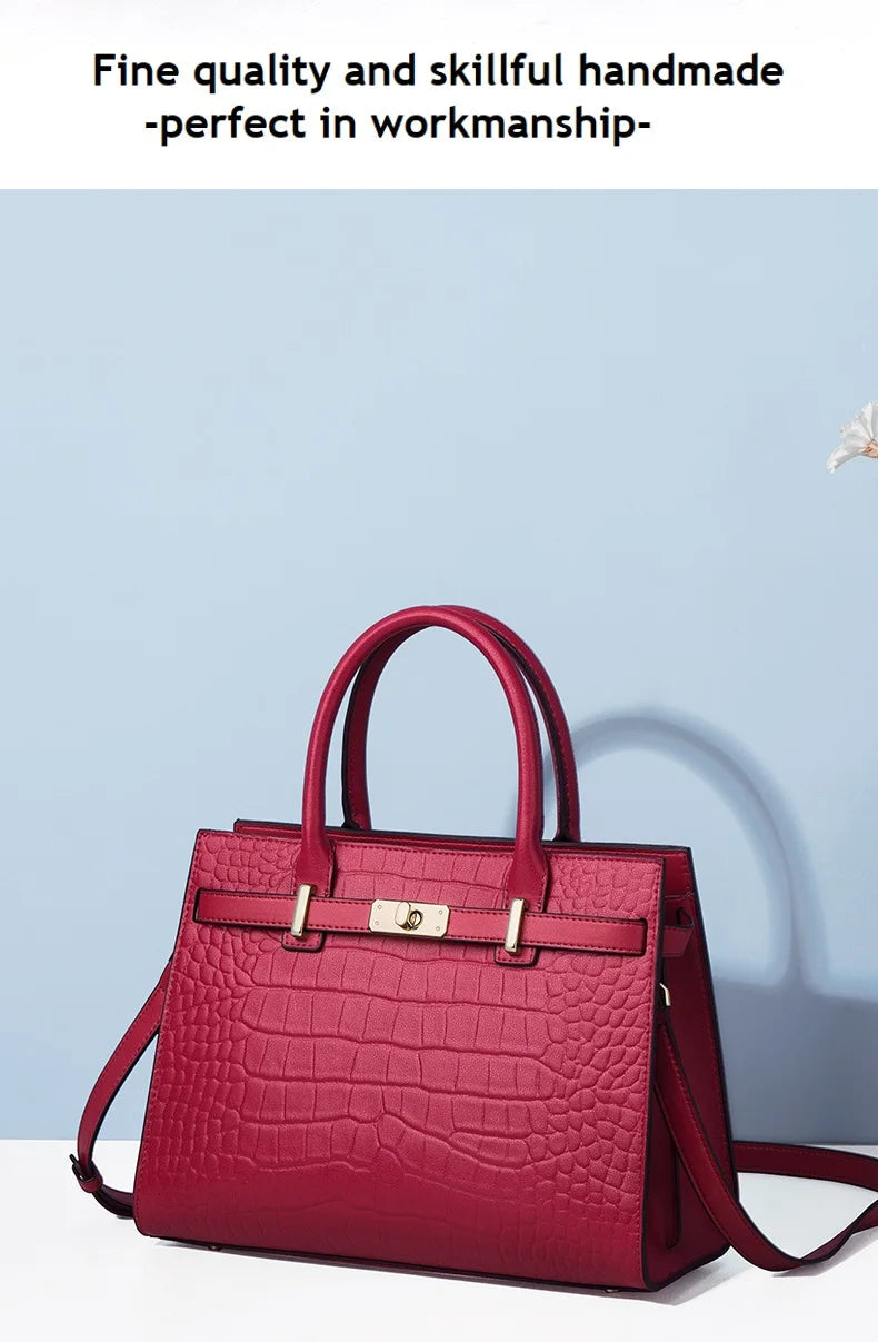 Hot ZOOLER Fashion Woman Bag Full Genuine Leather Shoulder Bags for Businesswomen Real Cow Handbags Purses Bolsa Feminina #wg383 Nanasbeautyholic