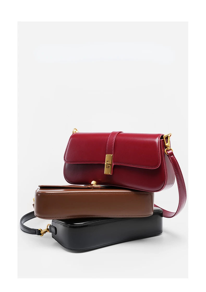 Jonlily Women Genuine Leather Shoulder Bag