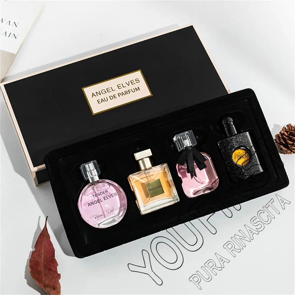 High Quality Perfume Women 120ml Perfumes Feminino Gift Box 4Pcs Set Parfum Femme Lasting Fragrance Floral Fruity Scent Spray Nanasbeautyholic