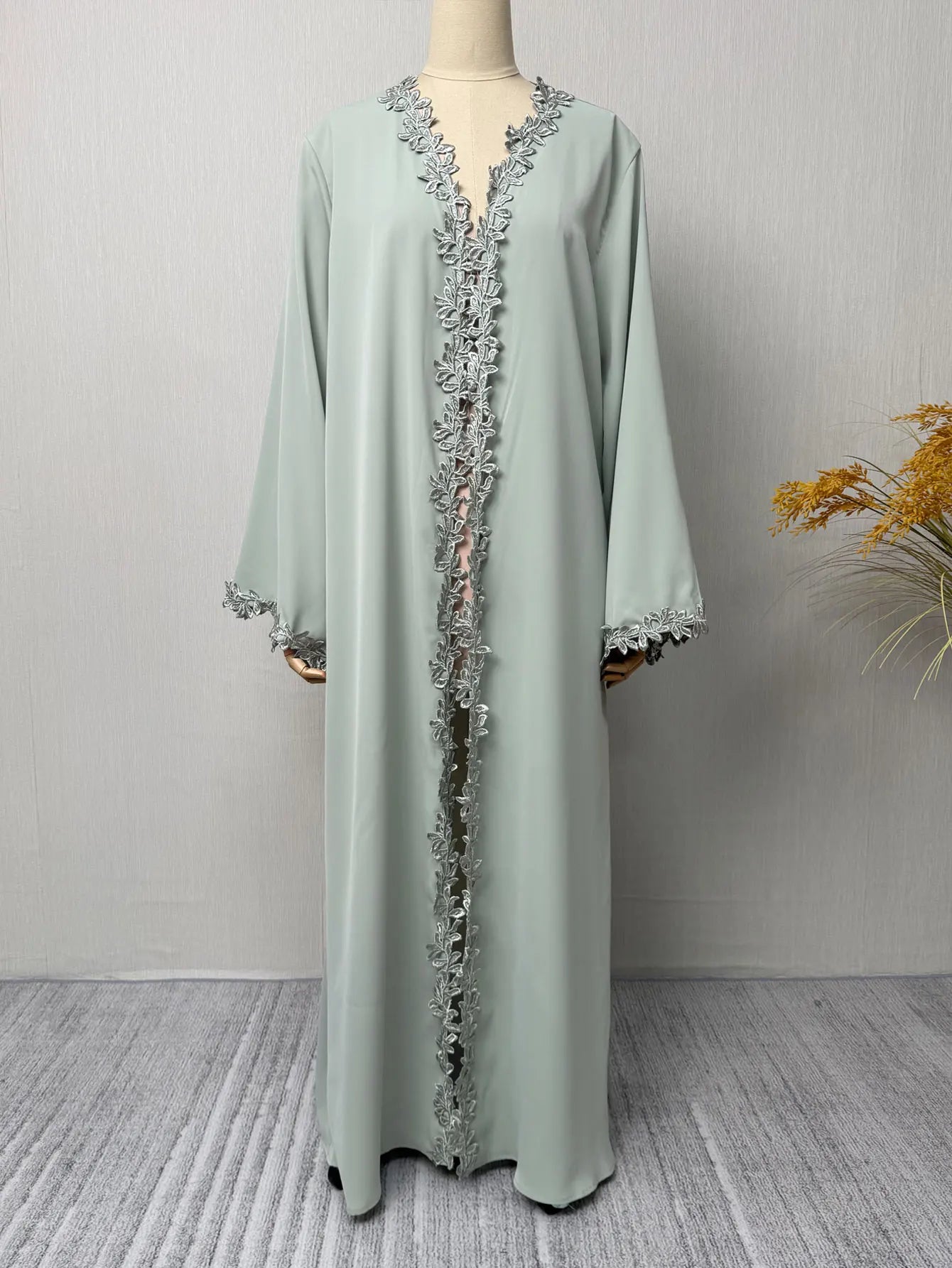 Elegant Embroidered Abaya | Loose Fit Modest Dress for Women