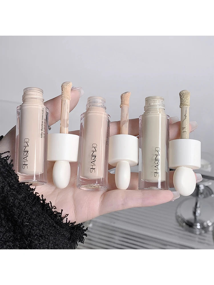 Silky Concealer Cream – Full Coverage for Acne Marks, Dark Circles & Skin Brightening | 3 Shades