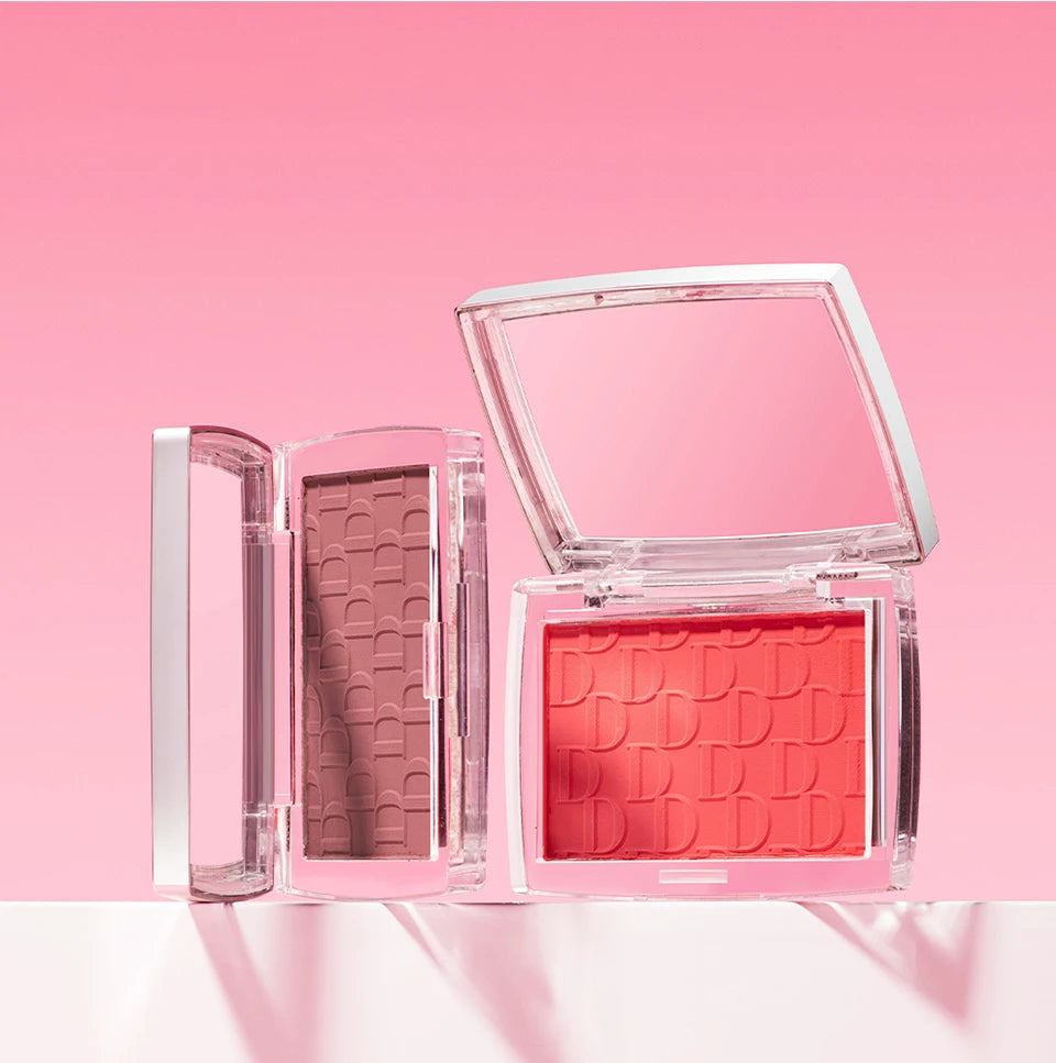 Embossed Matte Blush Palette – High-Pigment Cheek Powder for a Natural Rosy Glow