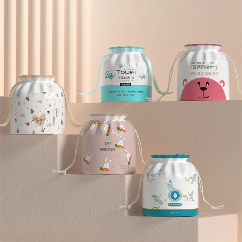 1 Roll Pack 20x20cm Disposable Face Towel Beauty Facial Cleansers Cloth Water Absorbent Thickened Wash Wipe Nanasbeautyholic