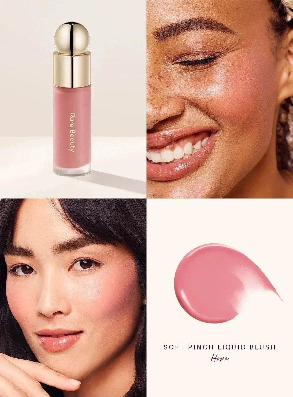 Rare Beauty Lipstick Blush Cream Grace Liquid Blush Waterproof Mositure Face Contour Shadow Blusher Liquid Blusher Plump Makeup Nanasbeautyholic