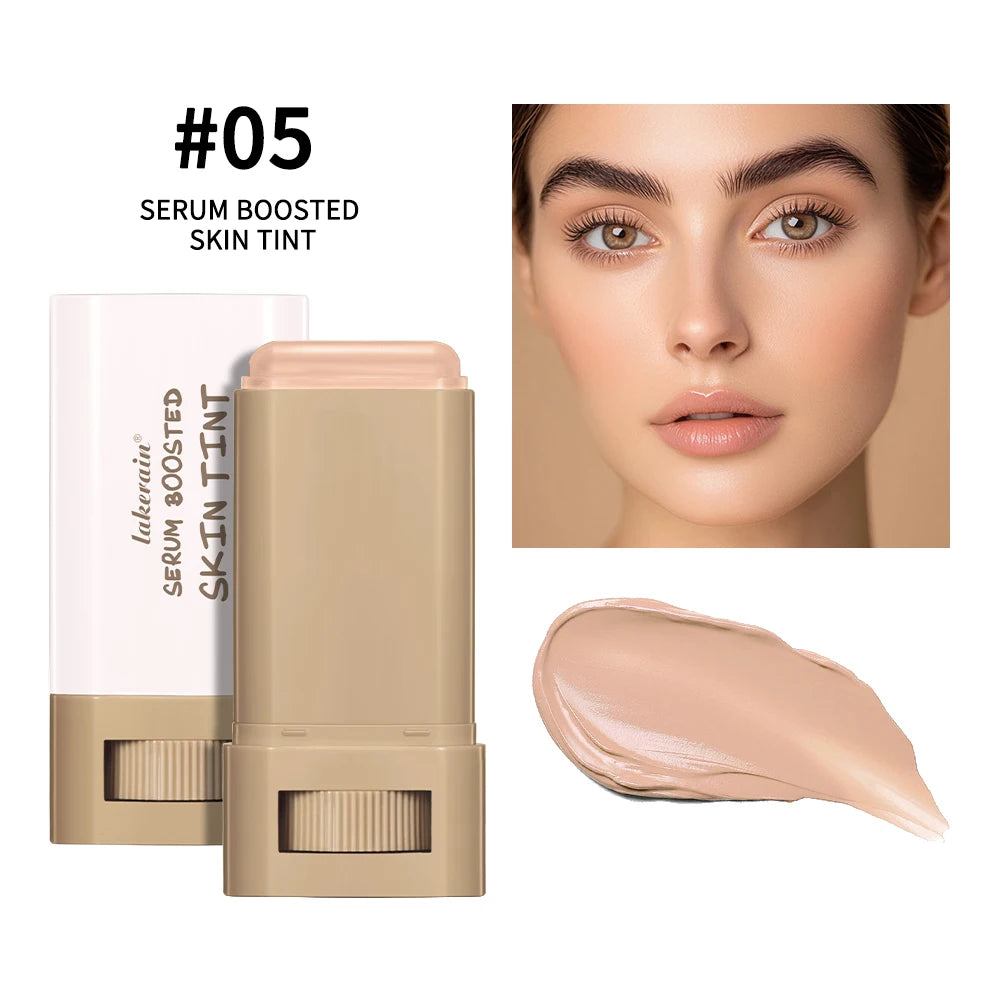 Skin Tint Stick Waterproof Nourishing Solid Tinted Serum Foundation Skin Tint Balm Face Tinted Face Contour Stick Makeup Nanasbeautyholic