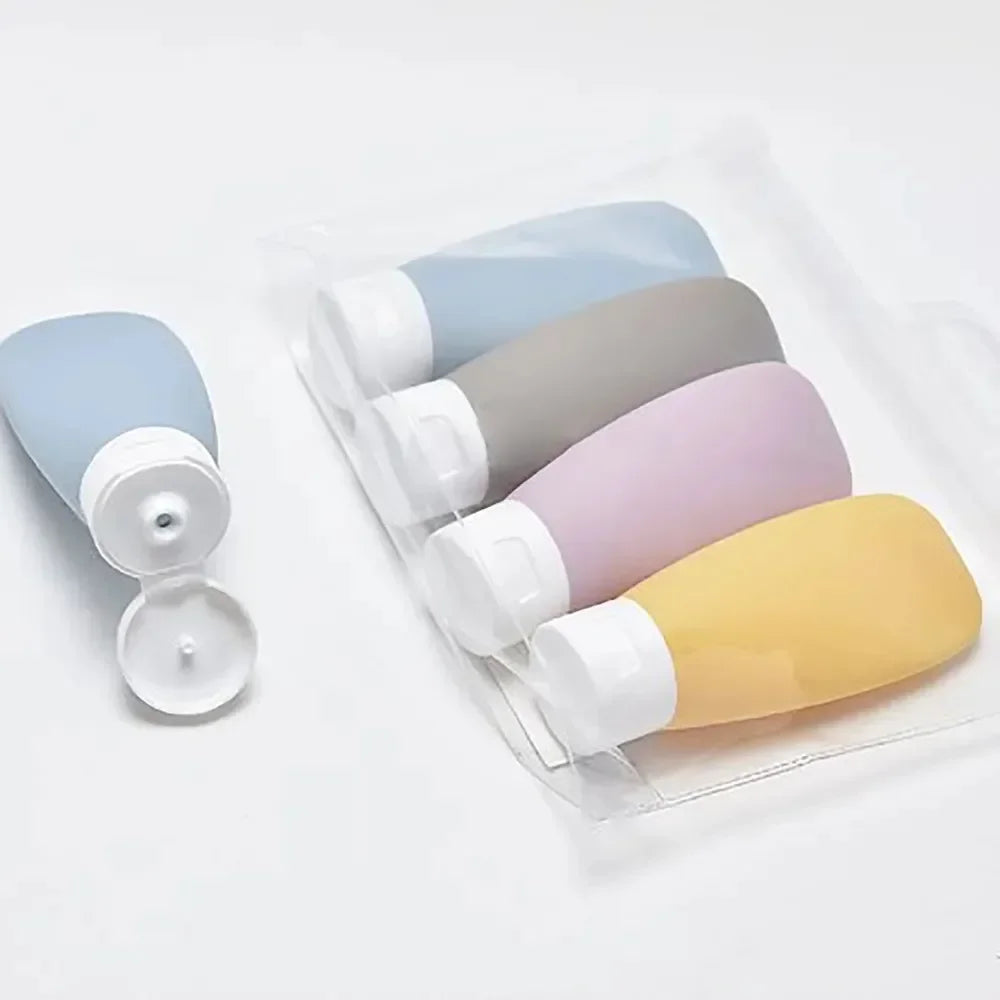 4Pcs 60ml Travel Botttle Set Refillable Bottles