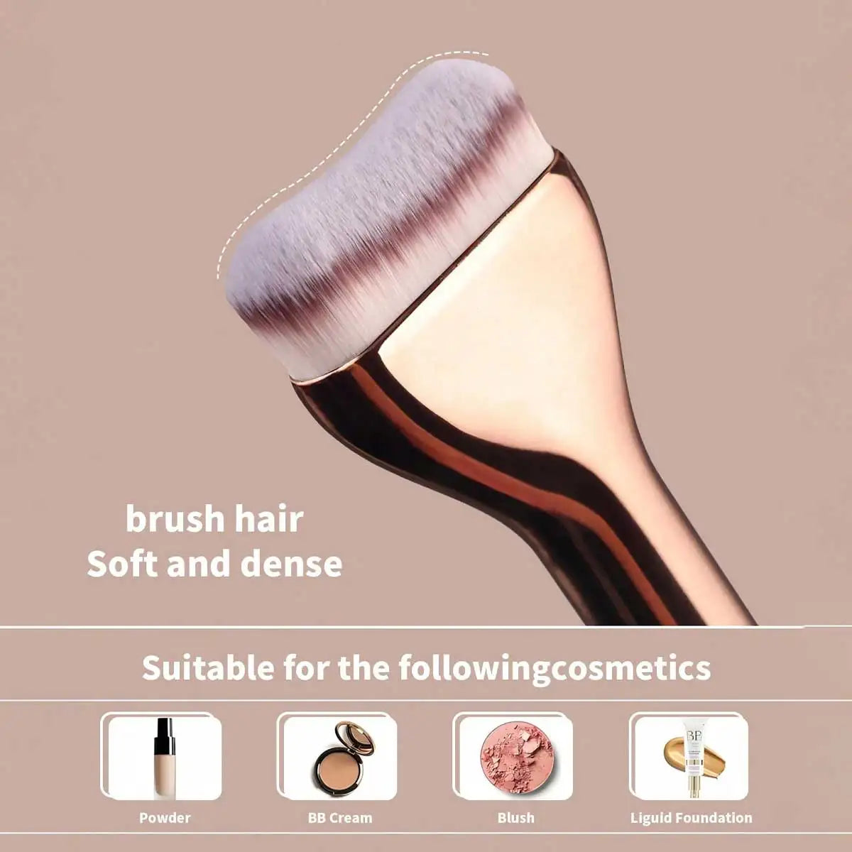 MAANGE 2pcs Foundation Makeup Brushes Set Ultra Thin Top Mask Brush For Liquid Cream Cosmetics Blending Beauty Tool Premium Gift Nanasbeautyholic