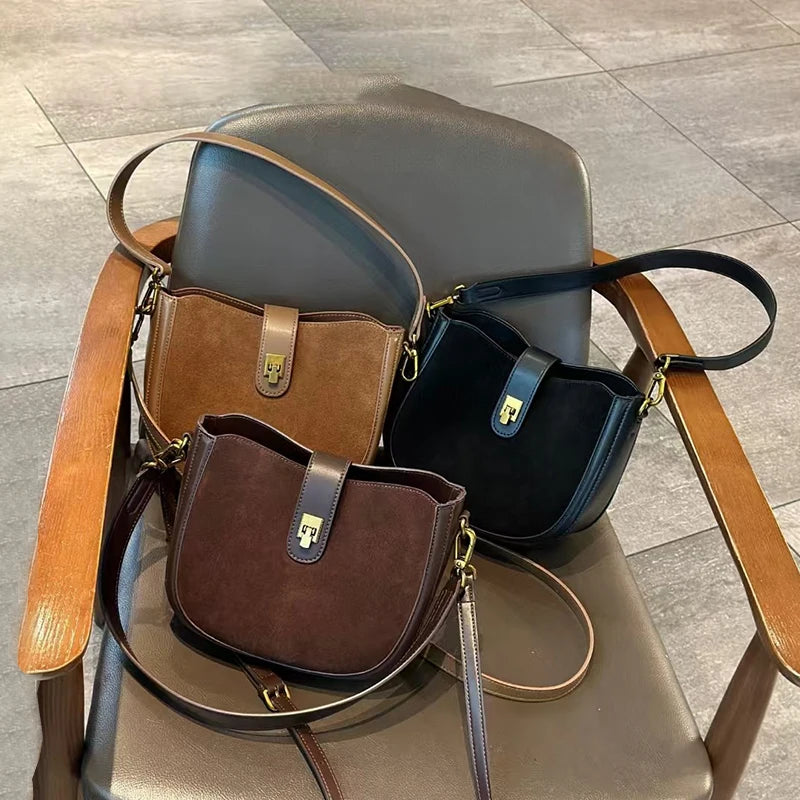 Genuine Cowhide Leather Shoulder Bag – Soft, Structured & Timeless