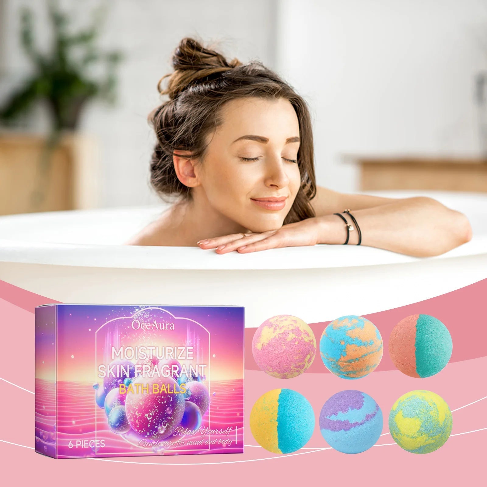 Lavender Bubble Bath Balls Long Lasting Fragrance Improve Exfoliating Foot Odor Cleanse Relax Stress Moisturizing Salt Bath Ball Nanasbeautyholic