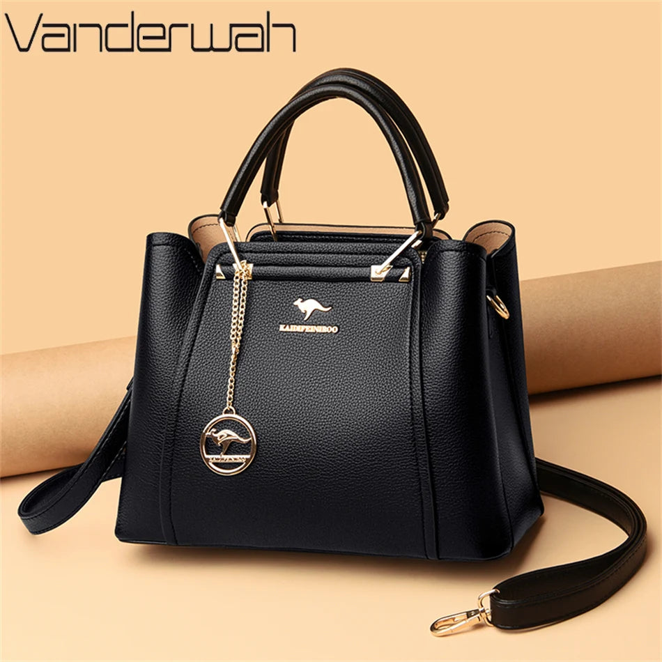 Luxury Women Designer 3 Layers Shoulder