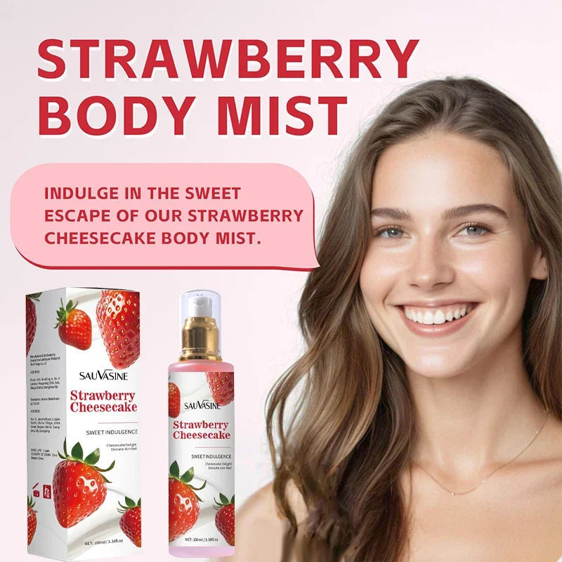 Strawberry Women's Perfume Clothing Spray Vitality Charm Coconut Body Milk Fragrance Spray Brand Sweet Charm Strawberry Perfume Nanasbeautyholic