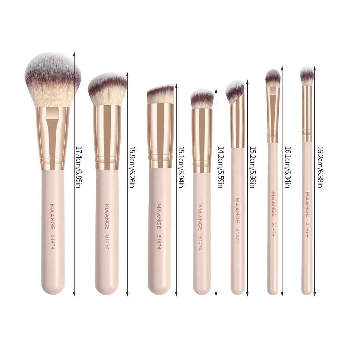MAANGE 7pcs/set Makeup Brushes