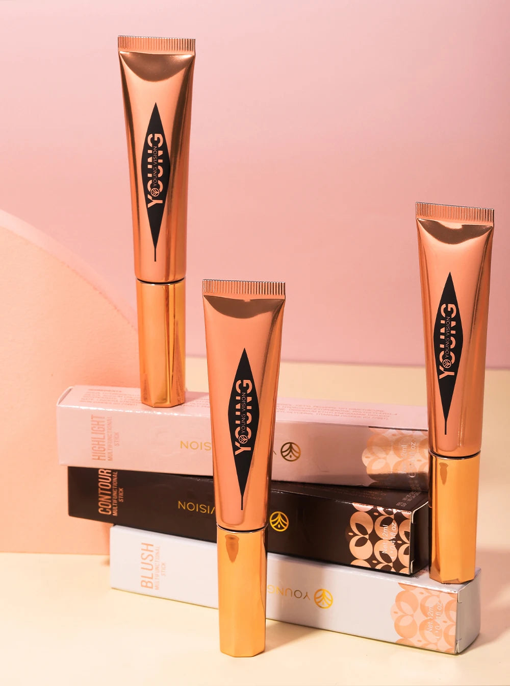 Young Vision 6-Shade Cushion Blush – Skin-Friendly Highlighter & Blush Stick