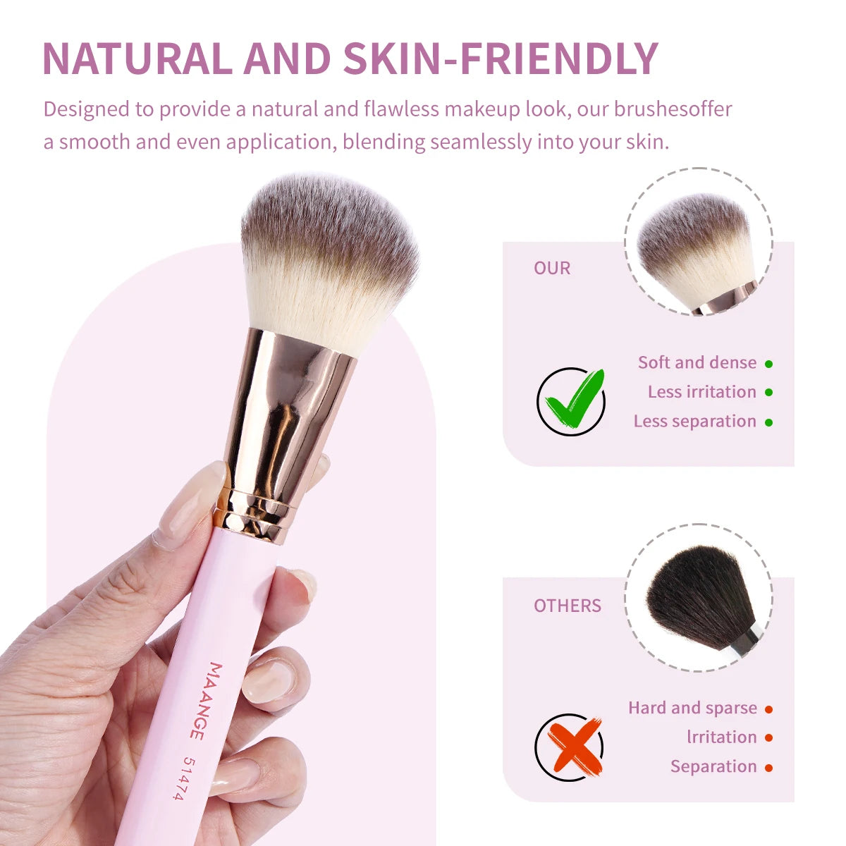 MAANGE 7PCS Makeup Brush Set