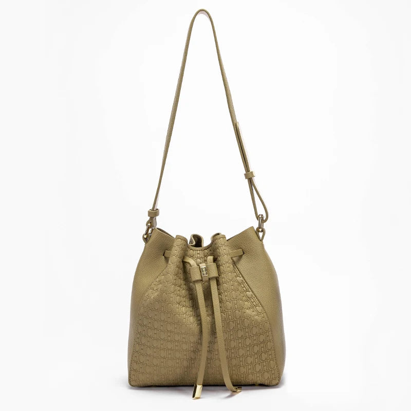 CHCH Women's Top Handbag Pink Drawstring Bucket Bag Graduation Gift Nanasbeautyholic