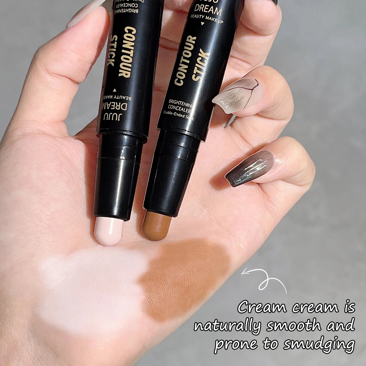 Double-Ended Contour & Highlighter Stick – 3D Face Sculpting, Nose Shadow & Brightening Bronzer