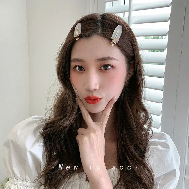 2-4pcs Cherry Pink Seamless Edge Clip Women