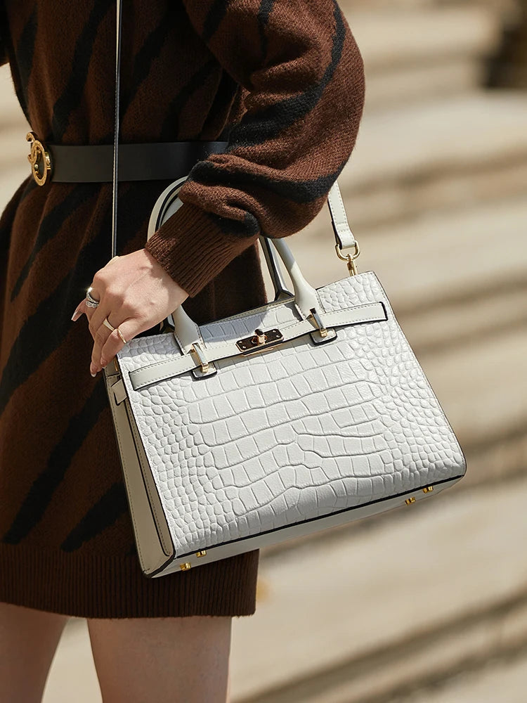 Hot ZOOLER Fashion Woman Bag Full Genuine Leather Shoulder Bags for Businesswomen Real Cow Handbags Purses Bolsa Feminina #wg383 Nanasbeautyholic