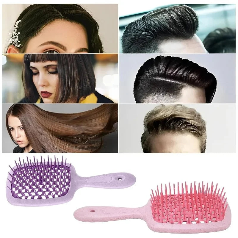 2pcs Professional Comb Detangling Hair Brush Scalp Massage Anti-static