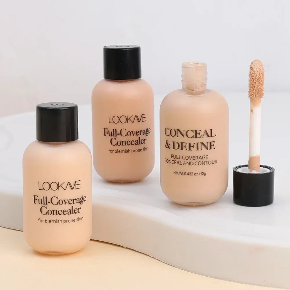 Full Coverage Liquid Concealer – Waterproof, Dark Circle & Blemish Corrector for All Skin Types