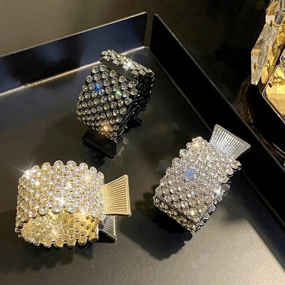 Fashion Pearl Rhinestone Metal Hair Clip