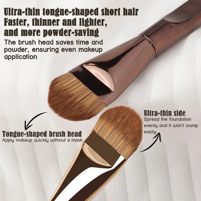 HMQ Ultra Thin Foundation Brush Tongue-Shaped