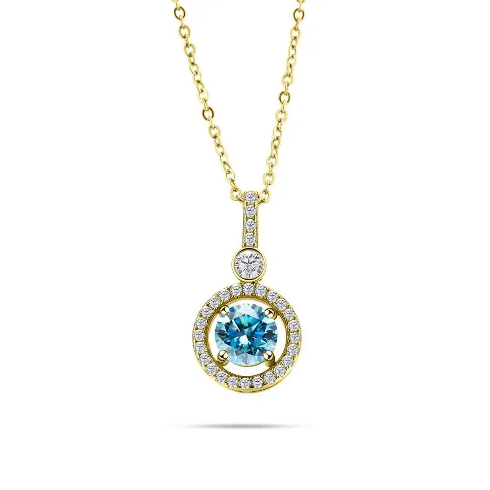 1ct Moissanite Pendant Necklace Sterling Silver — Outshines Diamonds, Captures Every Heart