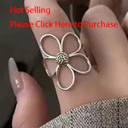 925 Sterling Silver Flower Ring for Women | Hollow Retro Design | Allergy-Free | VENTFILLE Fine Jewelry